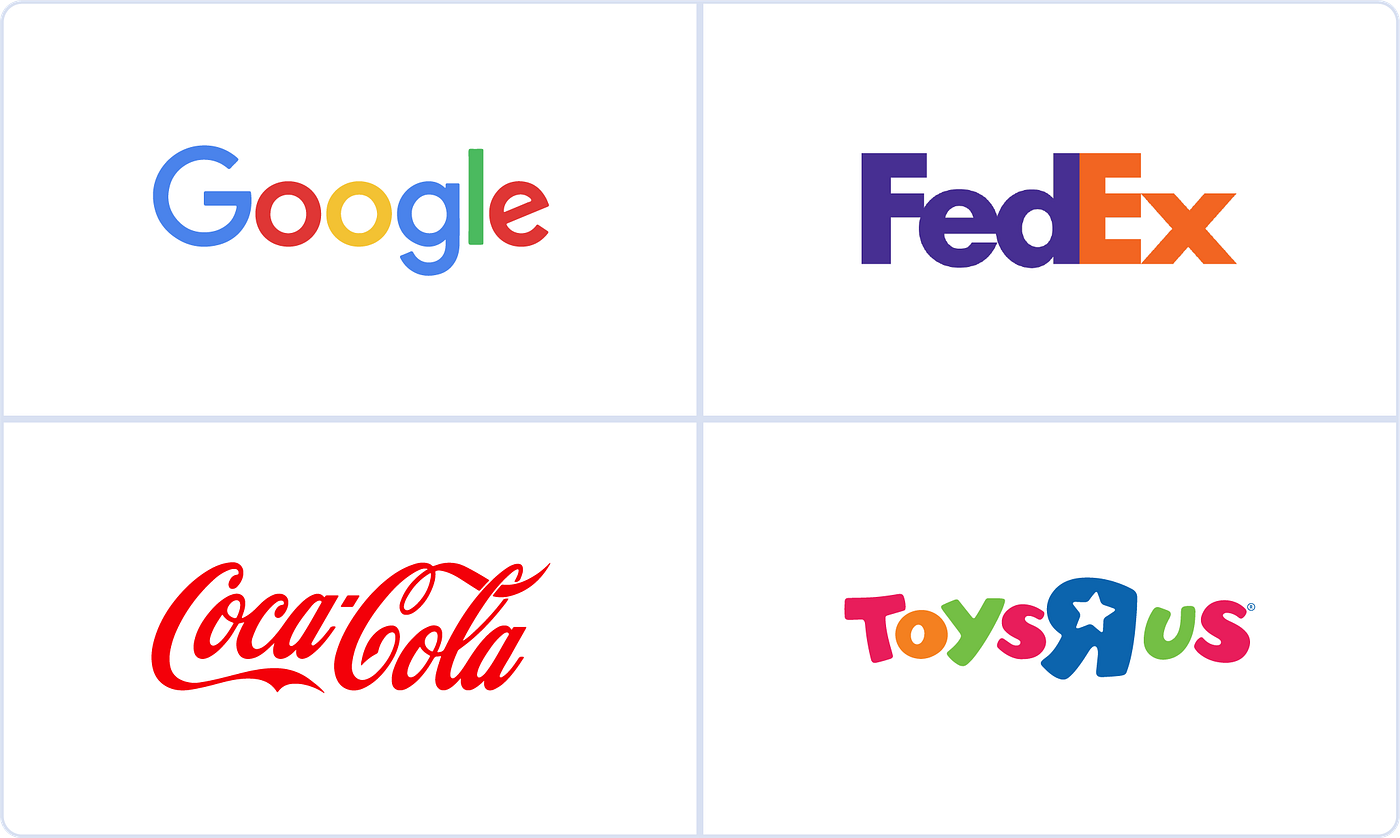 Wordmark logo example - company name typeset as the mark
